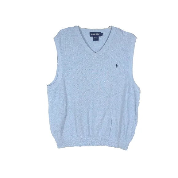 2 Mens L Polo Golf & Ashworth Line Blend Golf Vests - Picture 3 of 10